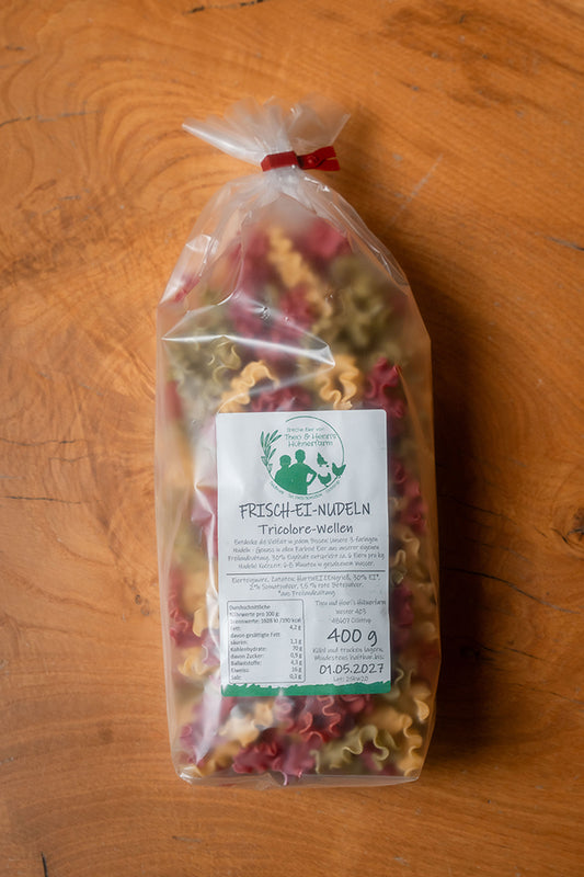 Frisch-Ei-Nudeln Tricolore – Mit 30 % Ei