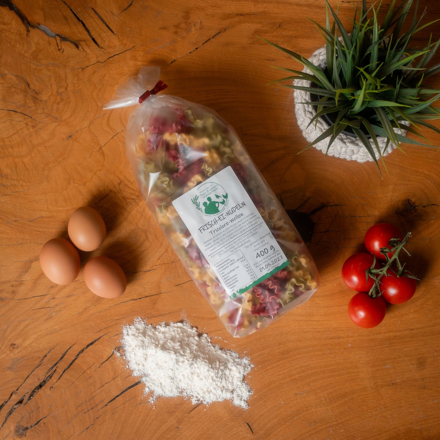 Frisch-Ei-Nudeln Tricolore – Mit 30 % Ei