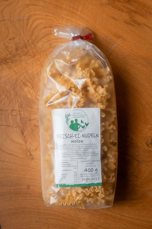 Frisch-Ei-Nudeln Welle Natur – 30 % Ei.